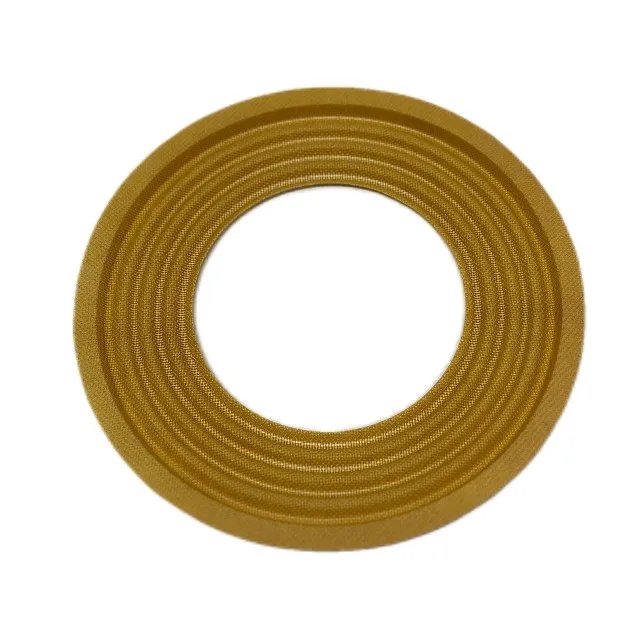 7 tum högkvalitativ gul färg ytterdiameter 185 mm högtalardämpare